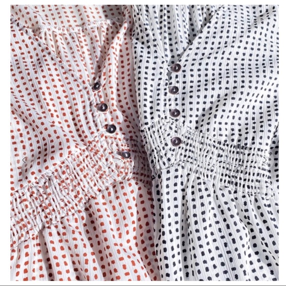 Large Evelyne Boho 3/4 Sleeve Button Down Tunic top NWT - Picture 4 of 4